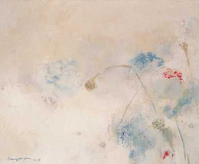 郑金岩 2002年作 晚天疏雨